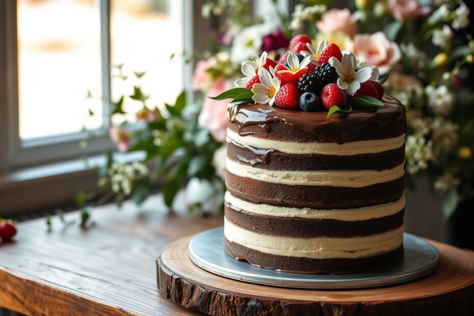 Naked Cake de Chocolate